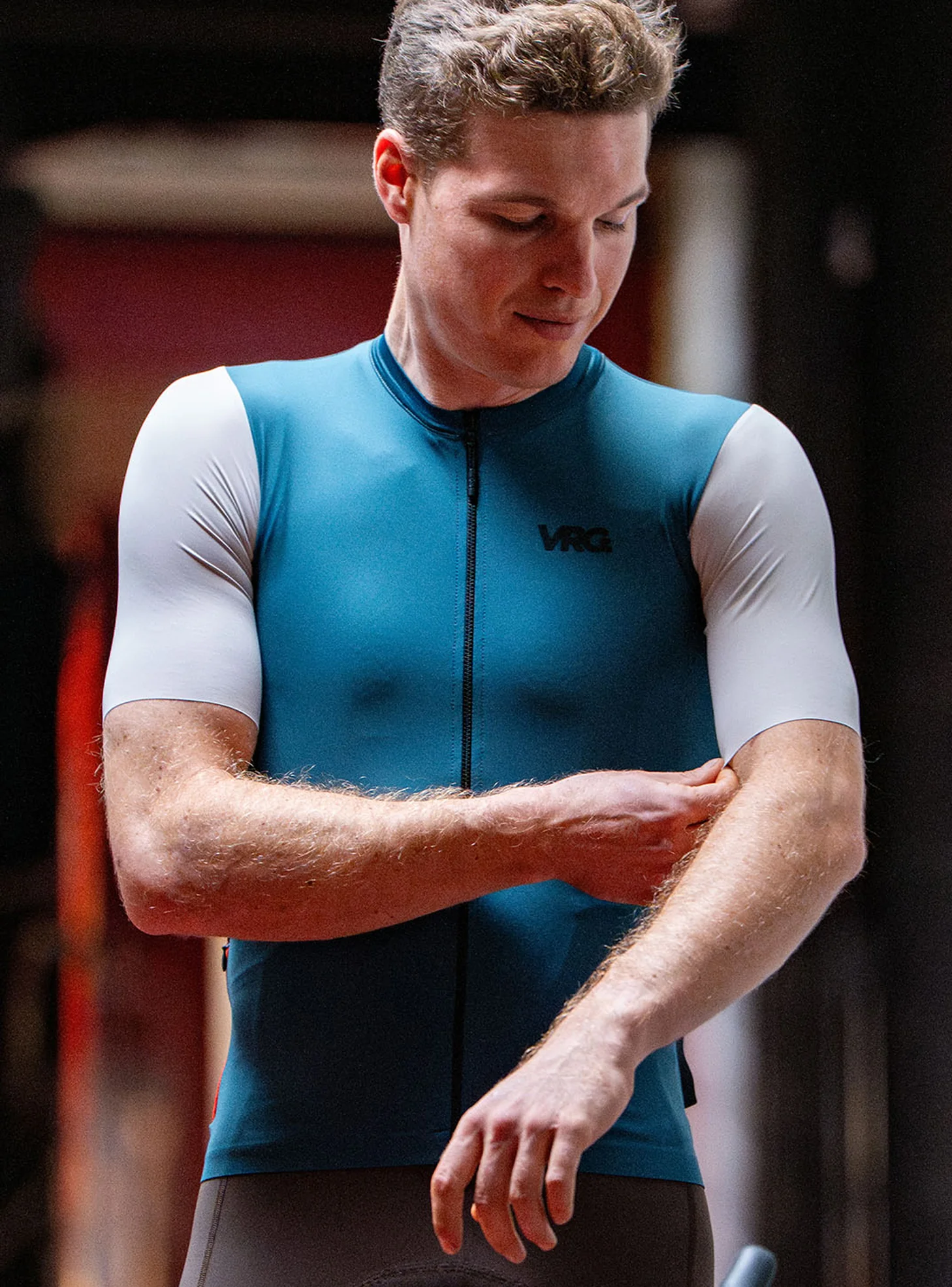 186 VRG JERSEY - STONE/GREEN/ORANGE - MEN - Image 2