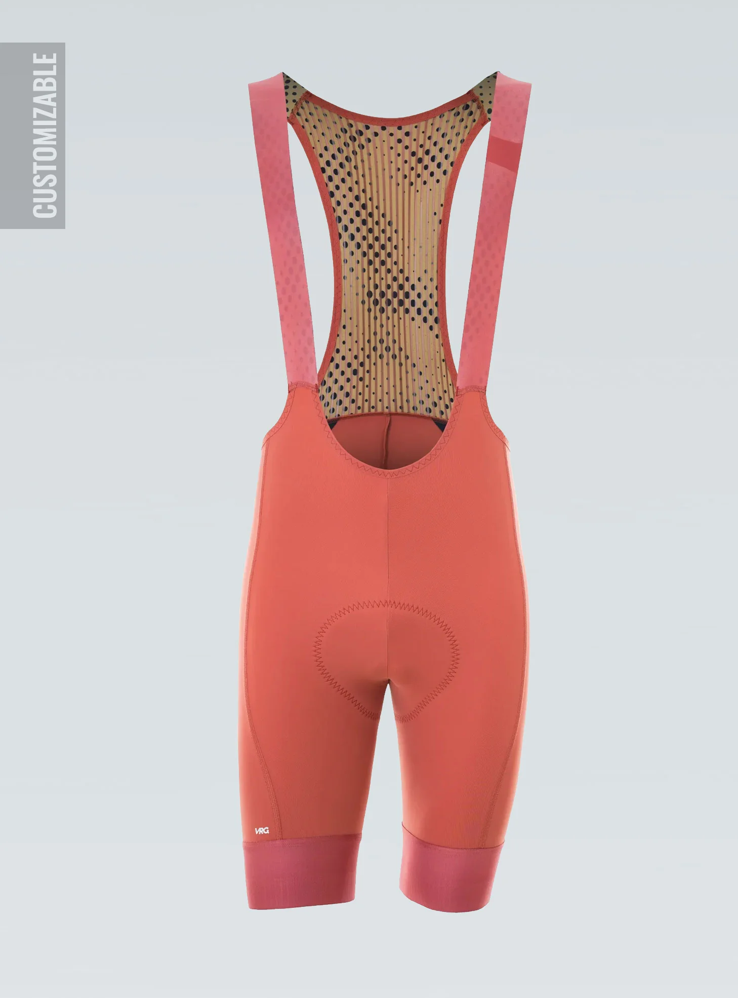 309 MFU Custom VRG Dusty Red Bib Shorts