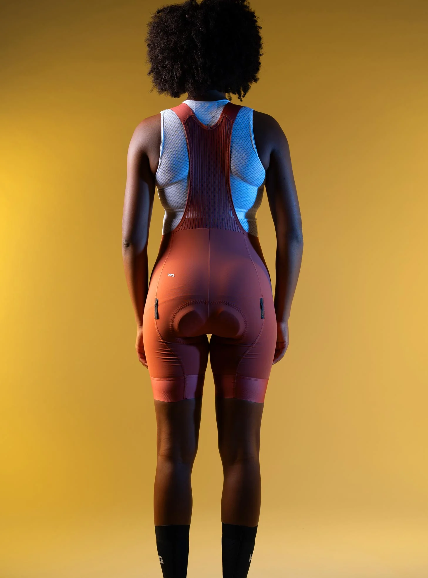 309 VRG BIB SHORT DUSTY RED - WOMEN - Image 3