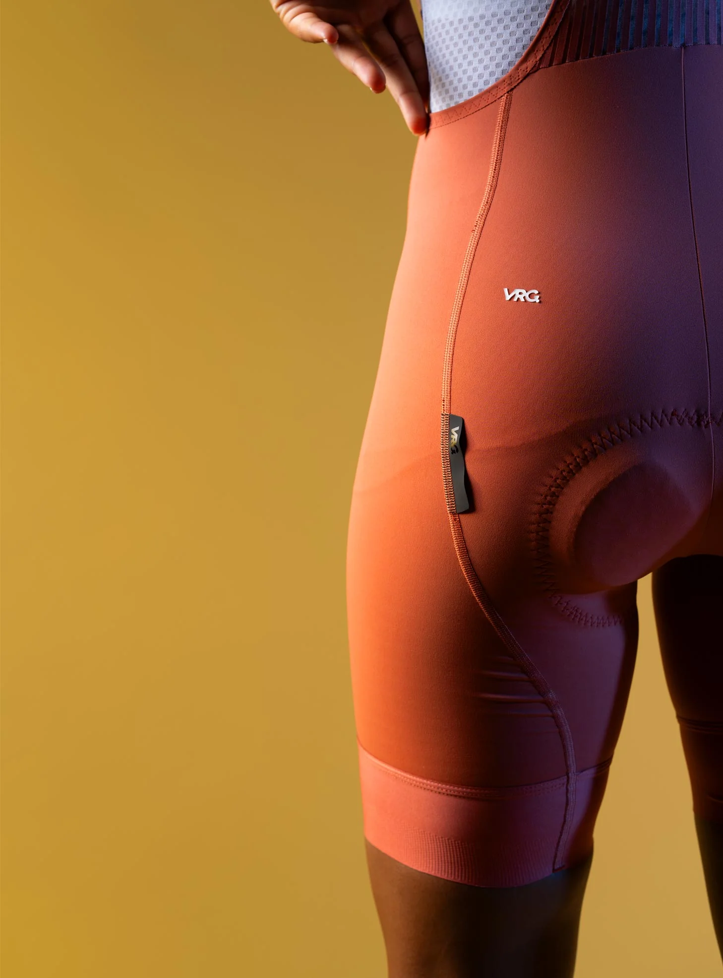 309 VRG BIB SHORT DUSTY RED - WOMEN - Image 5