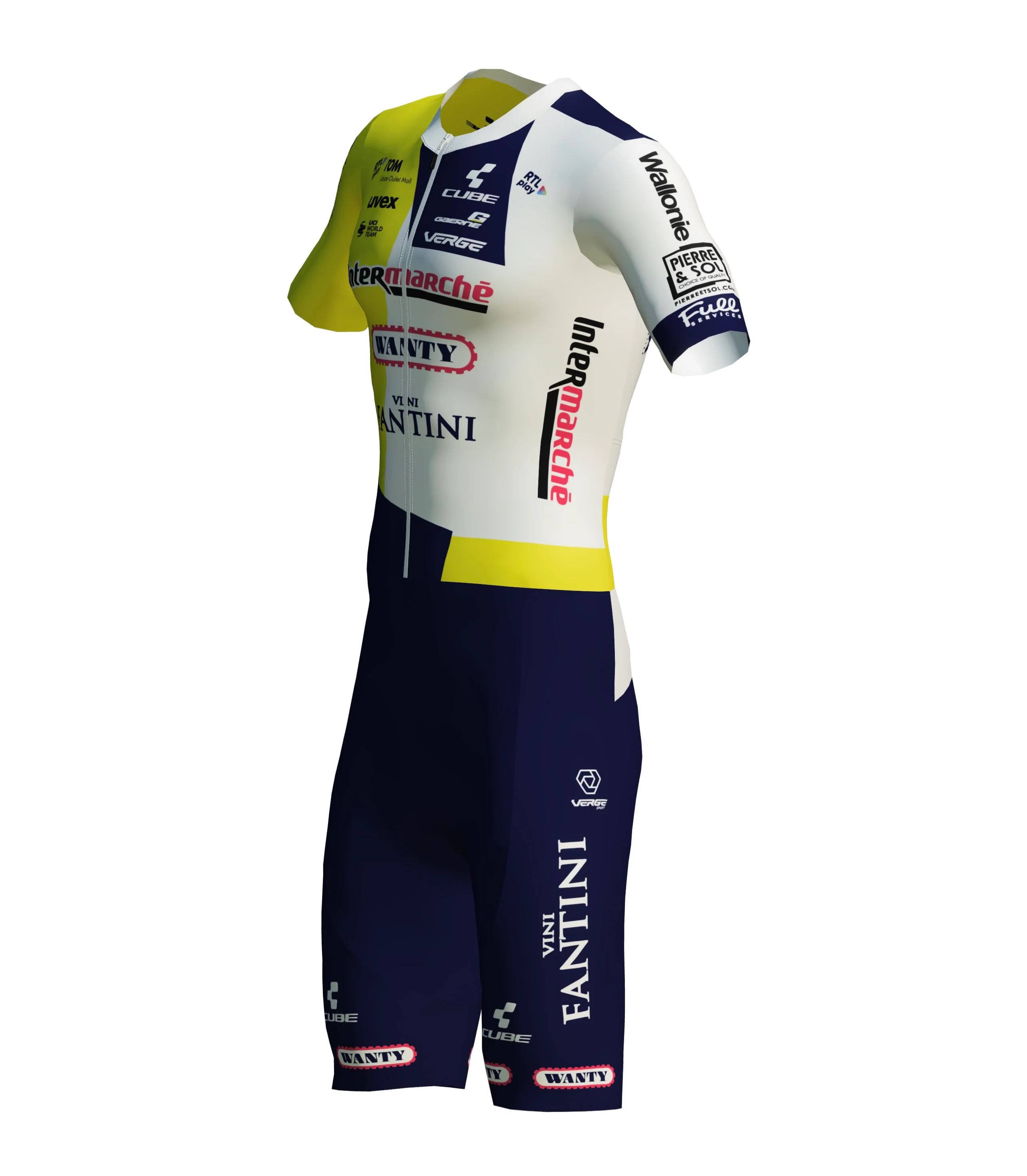 INTERMARCHÉ-WANTY OFFICIAL TOR 3.0 CARRERA SHORT SLEEVE SPEEDSUIT - WOMEN - Image 4