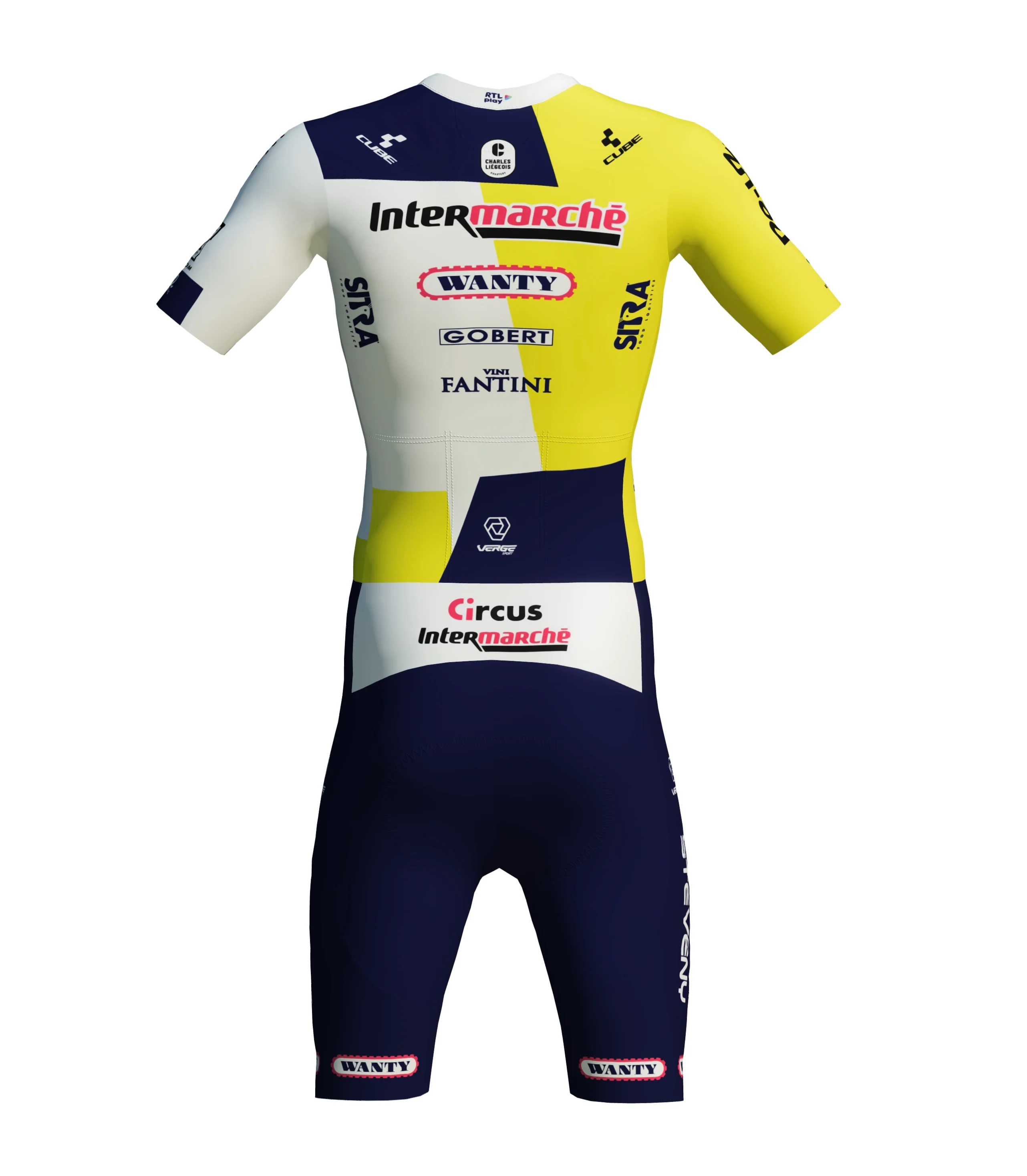 INTERMARCHÉ-WANTY OFFICIAL TOR 3.0 MESH CARRERA SHORT SLEEVE SPEEDSUIT - WOMEN - Image 2