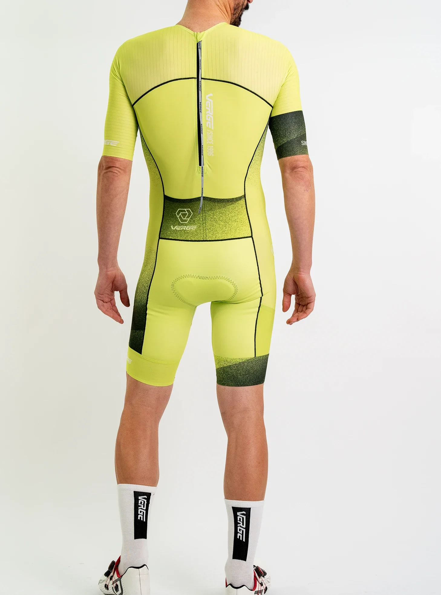 Speed Euro 3.0 Tri Suit Short Sleeve - Rear Zipper - Image 8