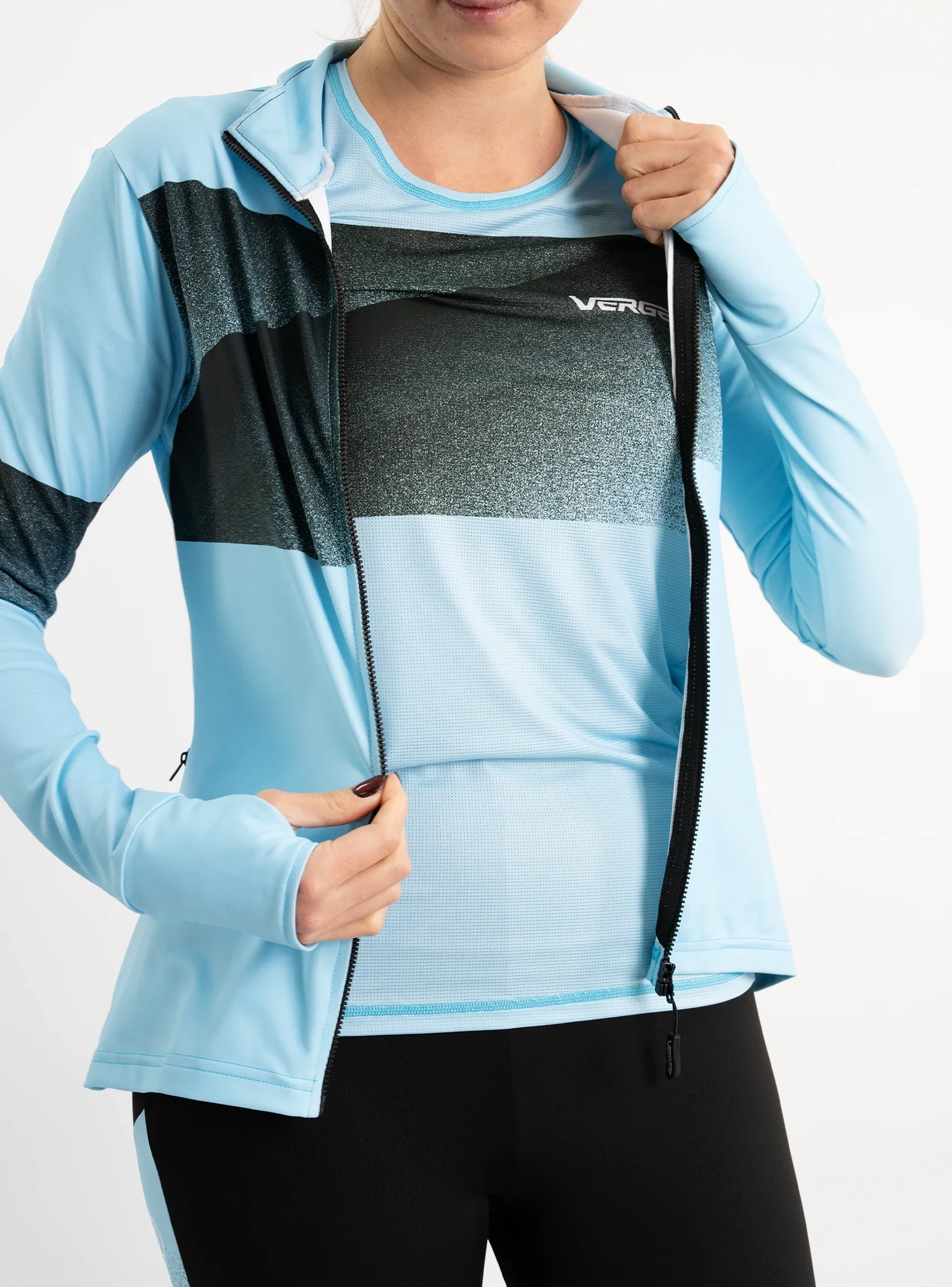 Zima Running Long Sleeve Top - Full Zipper - Image 11